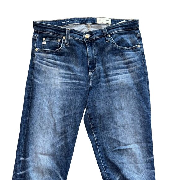 AG Adriano Goldschmied The Prima Ankle Cigarette Leg Jeans Size 30R Stretch Blue - Picture 2 of 16